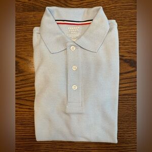 🩵 Boys M(8) French Toast Classic Blue Polo Shirt